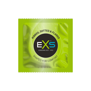 EXS 3 in 1 - Ribbed, Dotted and Flared - Condoms - 144 Pieces