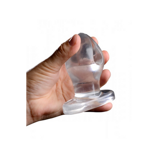 Anchored Clear Butt Plug