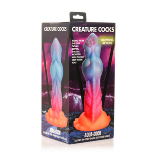 Aqua Cock - Glow-in-the-Dark Siliconen Dildo