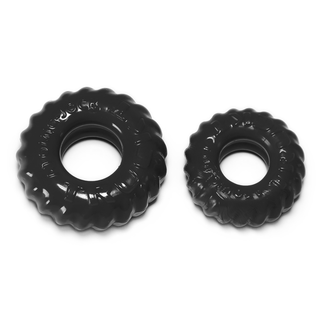Truckt - 2-pack Rekbare Cockring - Zwart