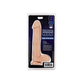 Working Man - Jouw Tatoeëerder Dildo - 23 cm