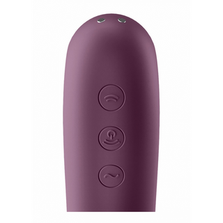 Satisfyer - Dual Kiss - Air Pulse Vibrator - Wine Red