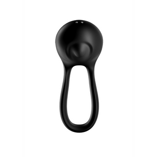 Satisfyer - Majestic Duo - Double Strap Vibrating Cockring - Black