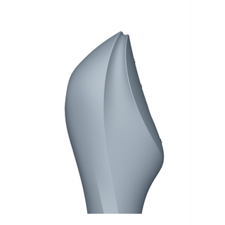 Satisfyer - Curvy Trinity 3 - Insertable Air Pulse Vibrator - Bluegrey