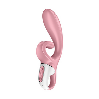 Satisfyer - Hug Me - Rabbit Vibrator with Tongue Tip for Clitoris Stimulation - Pink