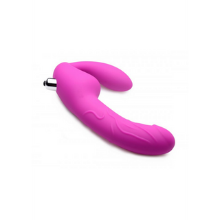 Royal Rider - Vibrating Silicone Strapless Strap-On