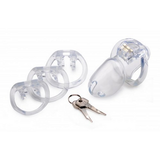 Clear Captor - Chastity Cage with Keys - Small