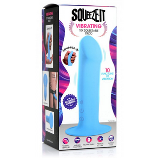 Squeezable Vibrating Dildo