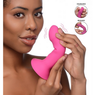 Squeezable Vibrating Dildo