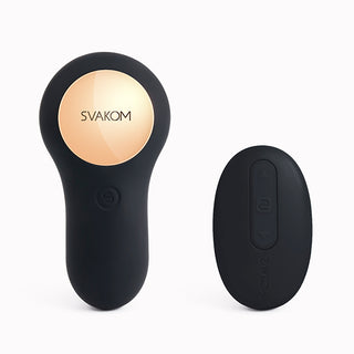 Svakom - Vick Krachtige Plug Afstandsbediening Vibrator Zwart