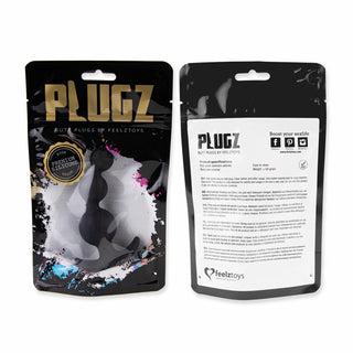 FeelzToys - Plugz Butt Plug Zwart Nr. 4