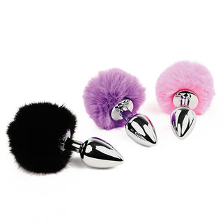 FeelzToys - Bunny Tails Butt Plug Paars