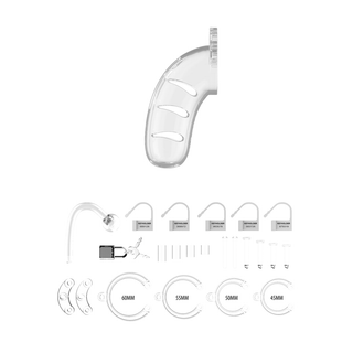 Model 11 Chastity Cock Cage with Plug - 4.5 / 11,5 cm