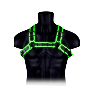 Bulldog Harness with Buckle - Glow in the Dark - L/XL