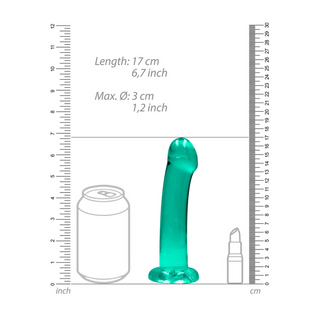 Non-Realistic Dildo with Suction Cup - 7 / 17 cm